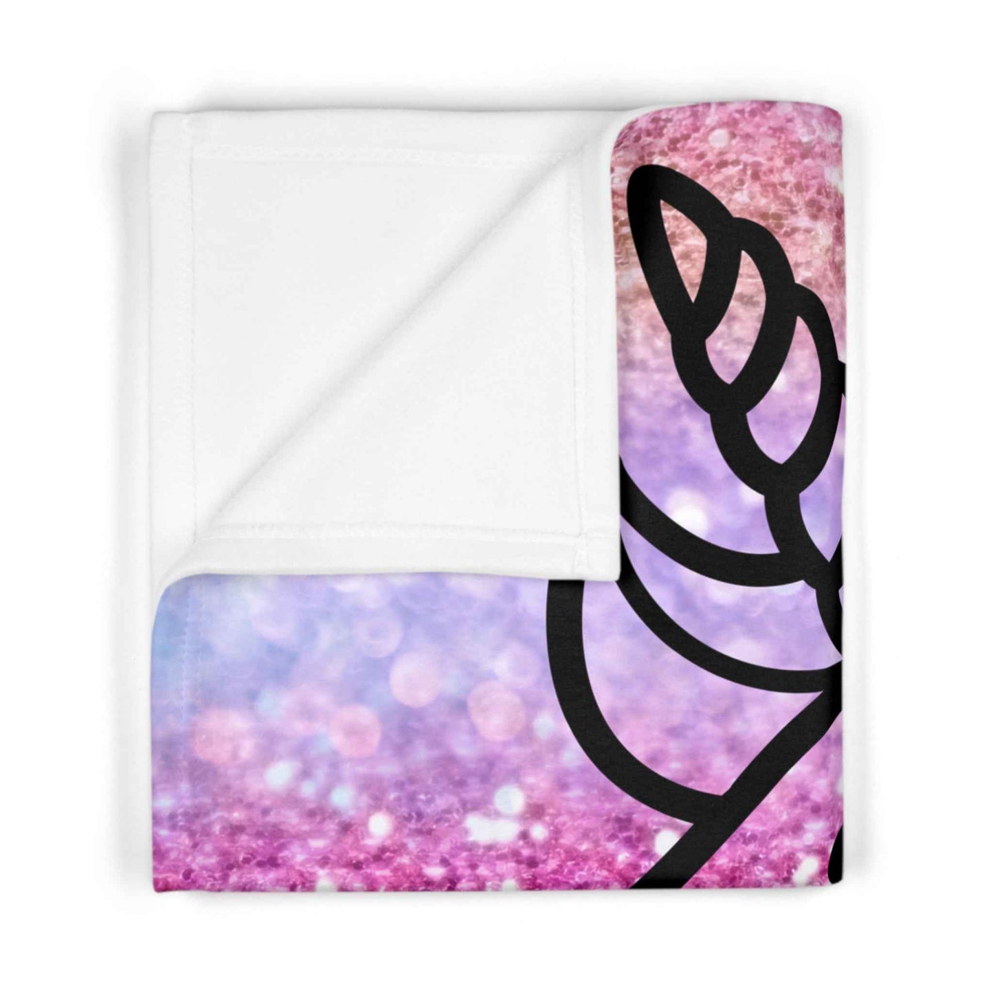 Magical Unicorn Fleece Baby Blanket  pink- Soft Glitter Design for Cozy Moments - Hello Kittyy Blanket Store