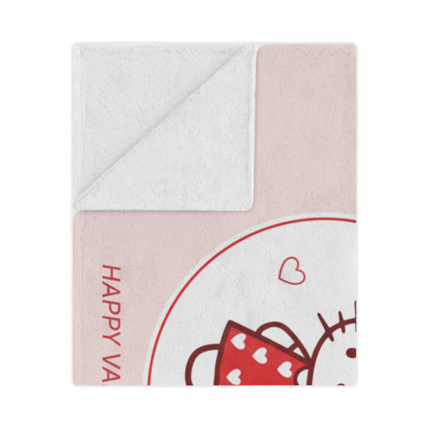 Hello Kitty Valentine’s Minky Blanket — San Francisco Skyline Cute Plush Throw