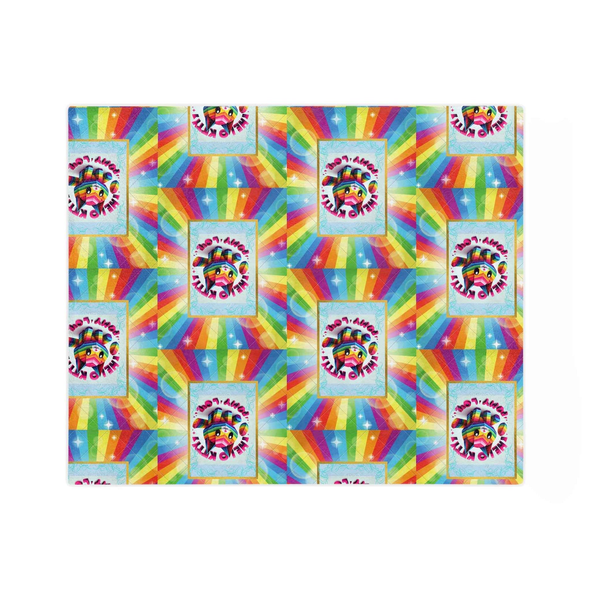 Microfiber Blanket - Hello Kitty Rainbow Design for Teens - Hello Kittyy Blanket Store
