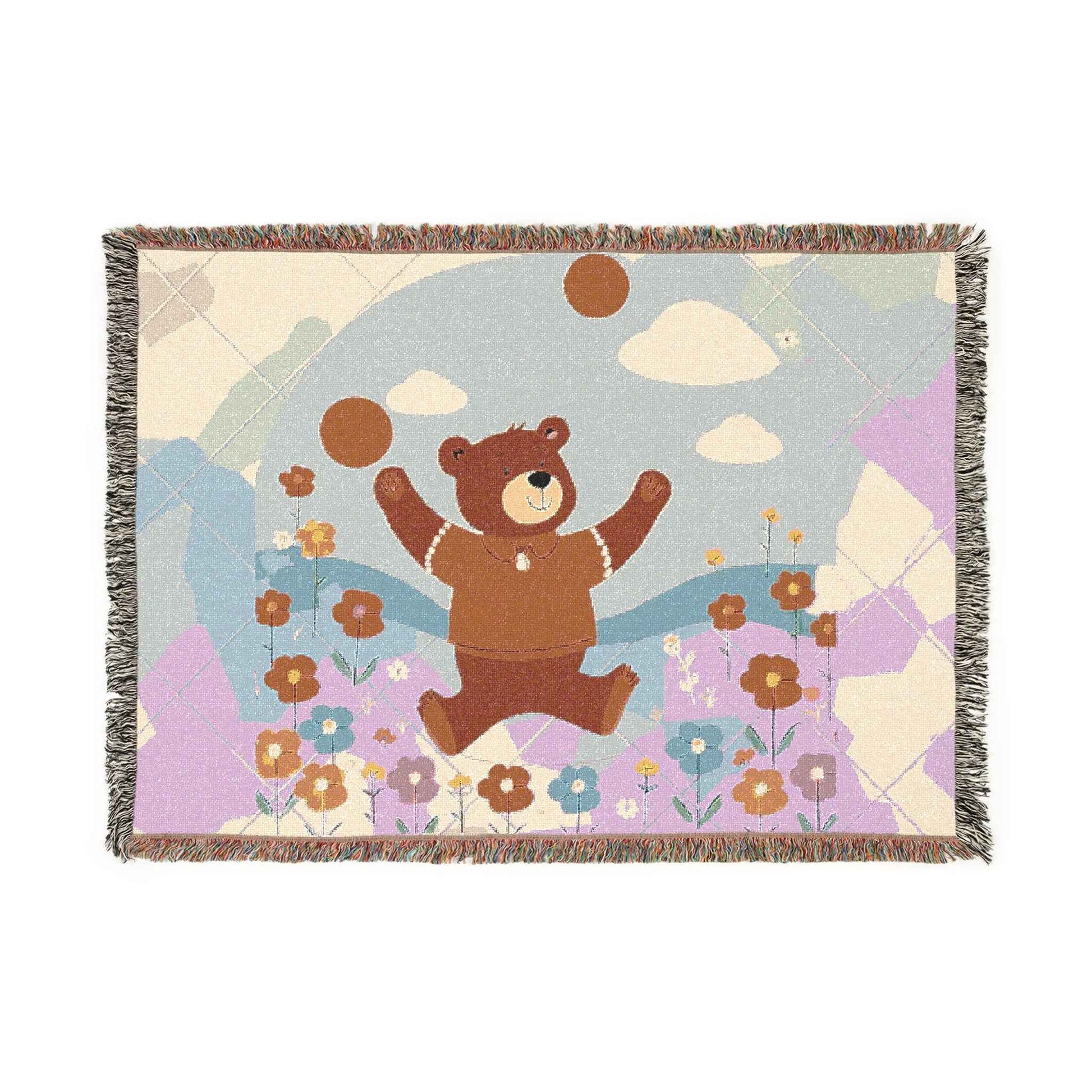 Woven Blanket - Winnie the Pooh Vibrant Colors - Hello Kittyy Blanket Store