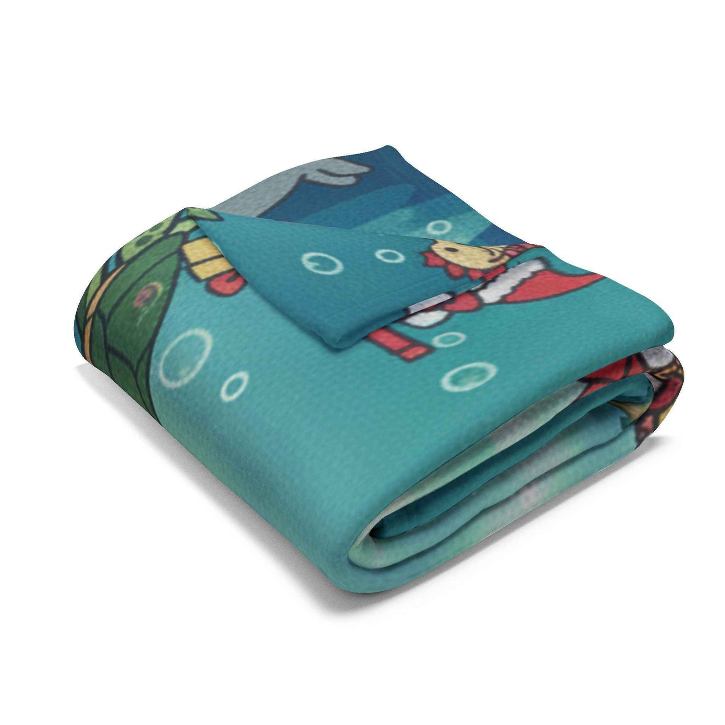 Hello Kitty Arctic Fleece Blanket — Undersea Christmas Celebration