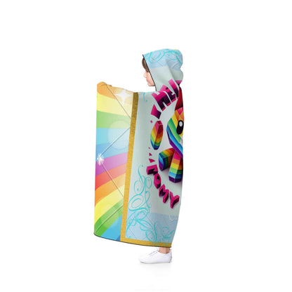 Kids Hooded Blanket Hello Kitty Rainbow Cat Lovers Children's Hoodie- Cat themed