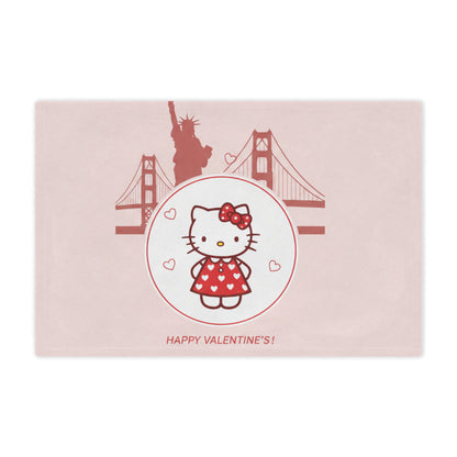 Hello Kitty Valentine’s Minky Blanket — San Francisco Skyline Cute Plush Throw