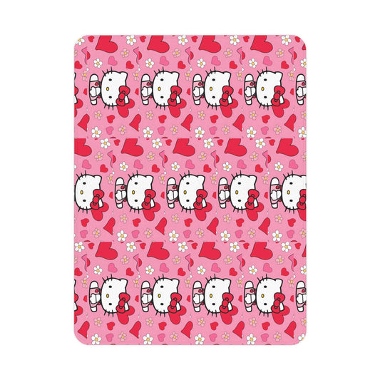 Adorable Hello Kitty Toddler Blanket - Cute Hearts Design for Cozy Comfort - Hello Kittyy Blanket Store
