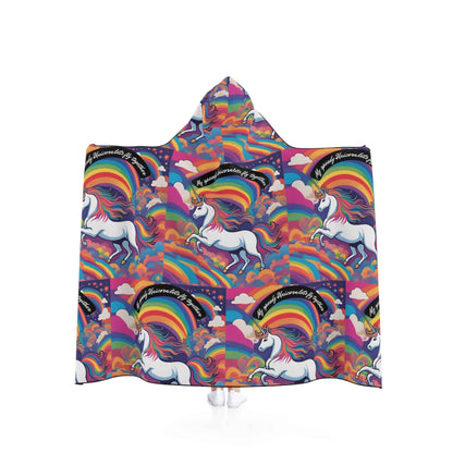 Kids Unicorn Rainbow Hooded Blanket - Hello Kittyy Blanket Store