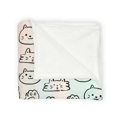 Cozy Cat Themed and Hello Kitty Blanket Soft Polyester Blanket - Perfect for Cat Lovers and Cozy Nights