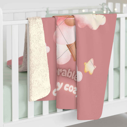 Sherpa Fleece Blanket - Adorable Baby Unicorn Pink Design - Hello Kittyy Blanket Store