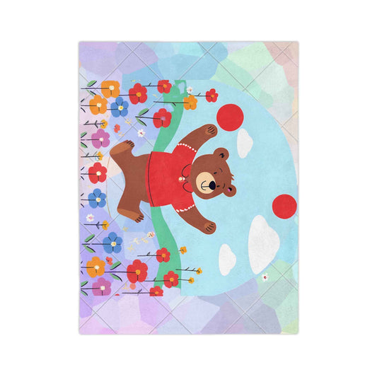 Microfiber Velveteen Blanket - Winnie the Pooh Design for Kids and Teens - Hello Kittyy Blanket Store