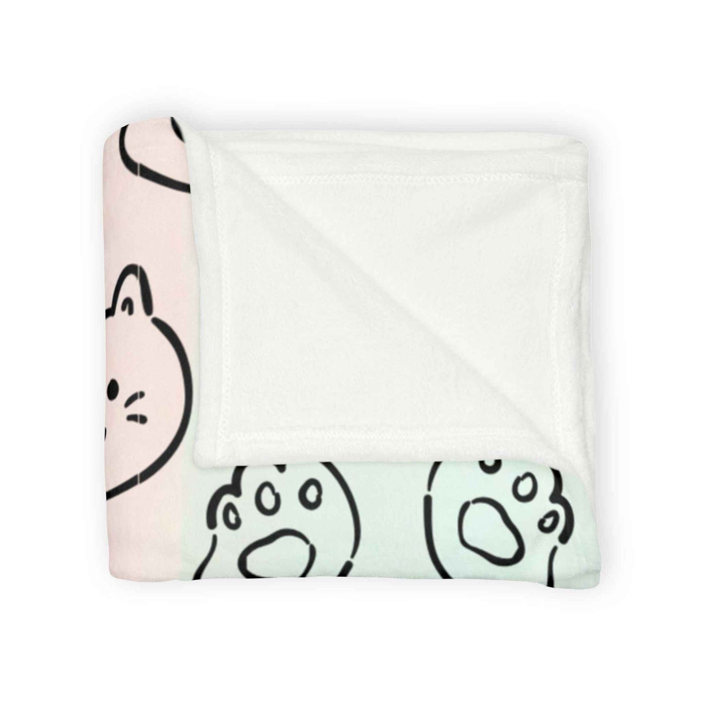 Cozy Cat Themed and Hello Kitty Blanket Soft Polyester Blanket - Perfect for Cat Lovers and Cozy Nights