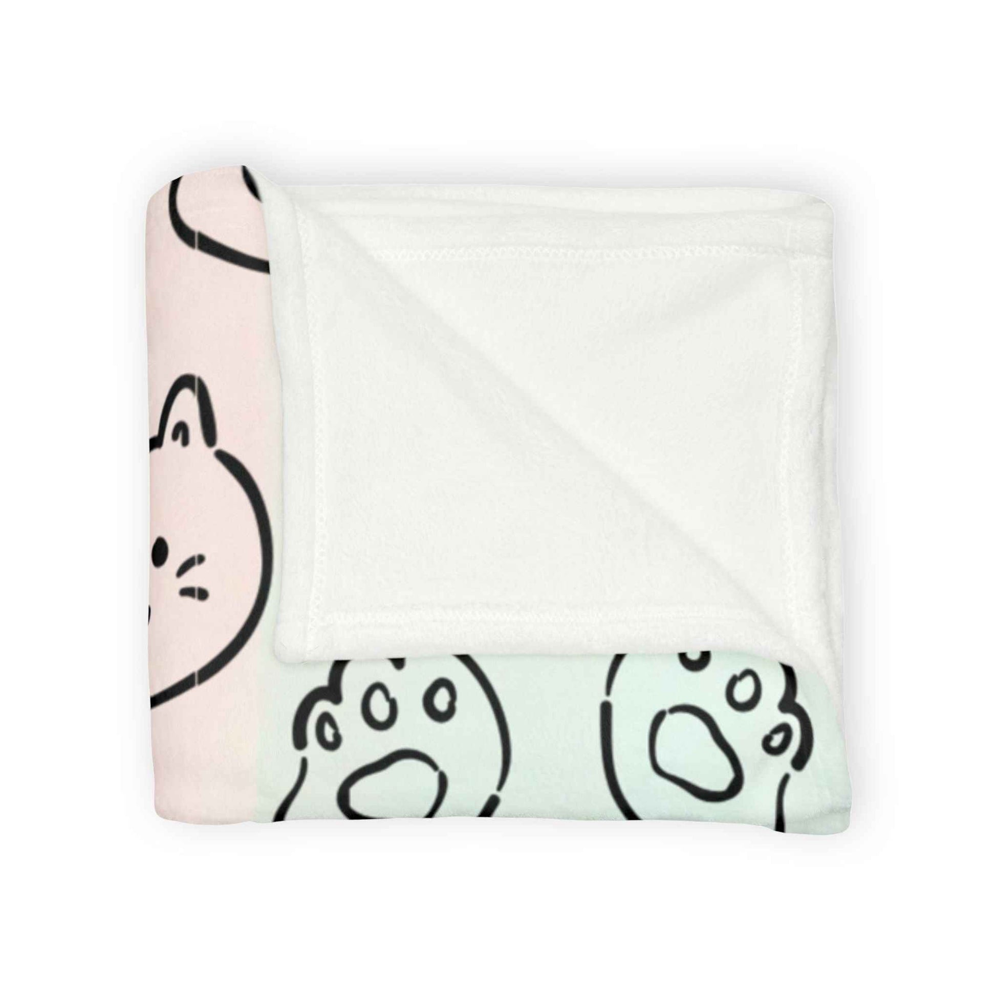 Cozy Cat Themed and Hello Kitty Blanket Soft Polyester Blanket - Perfect for Cat Lovers and Cozy Nights