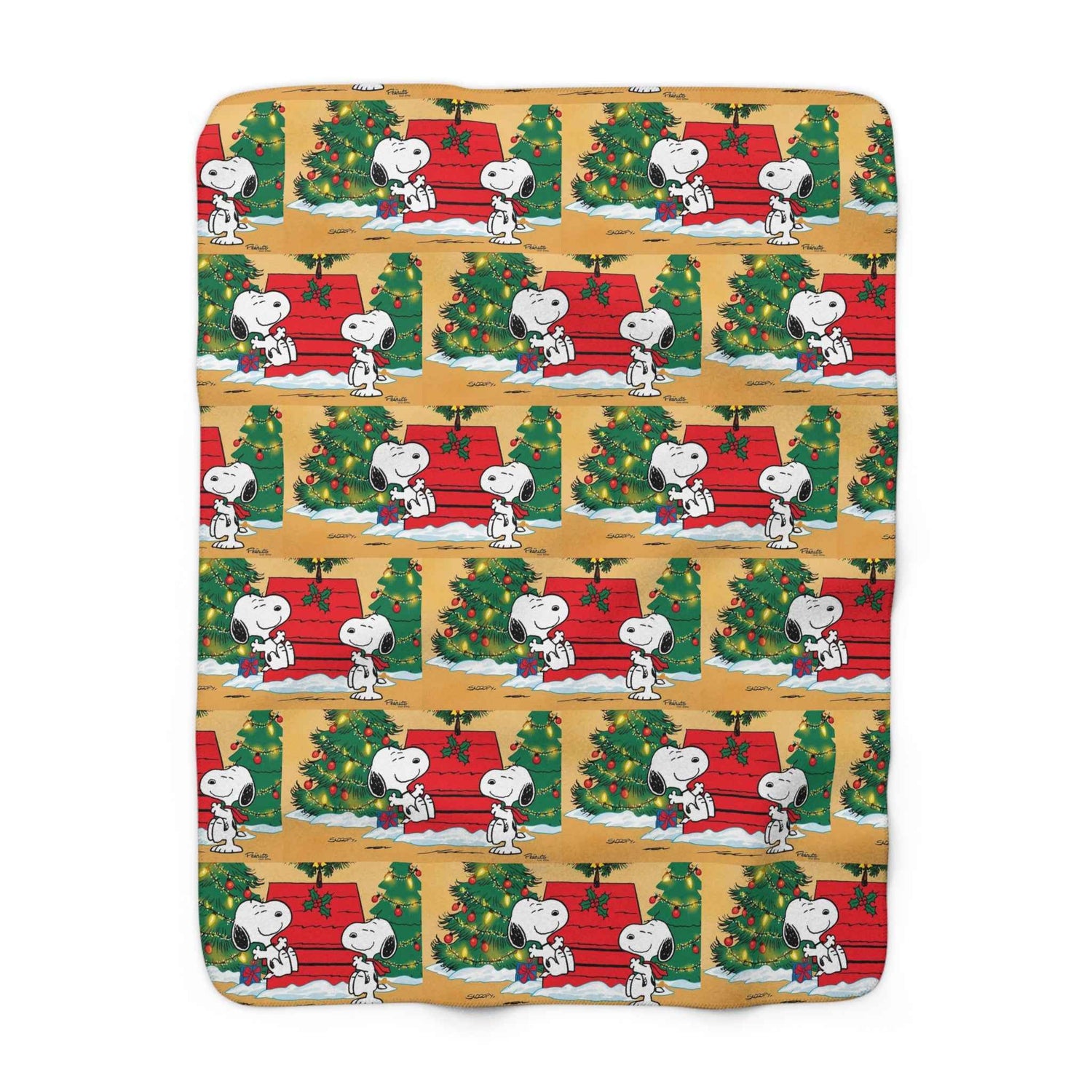 Sherpa Fleece Blanket - Snoopy Christmas Theme - Hello Kittyy Blanket Store
