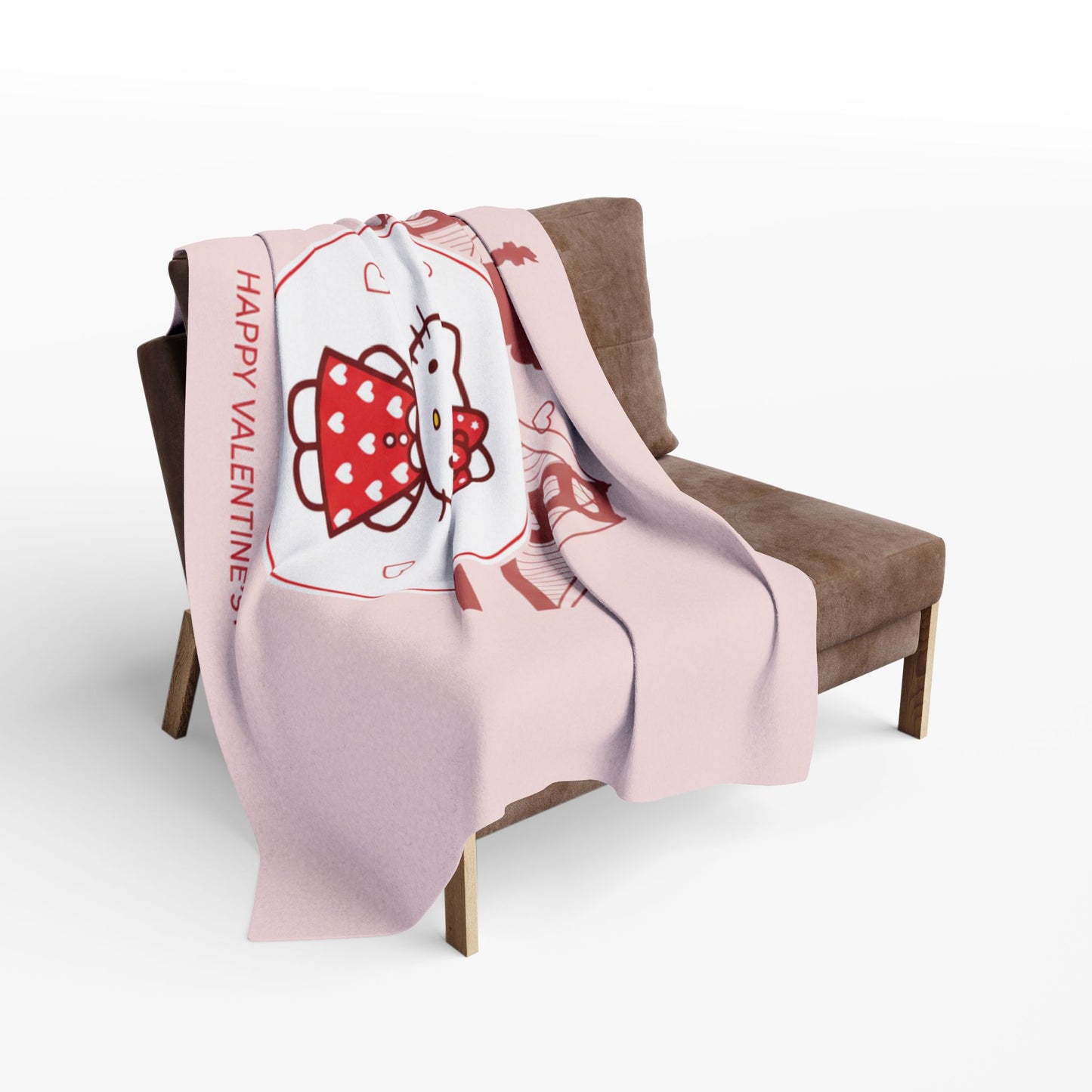 Hello Kitty Valentine Arctic Fleece Blanket – Cute San Francisco Statue of Liberty & Golden Gate Design