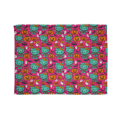 Halloween Pink Frankenstein Blanket
