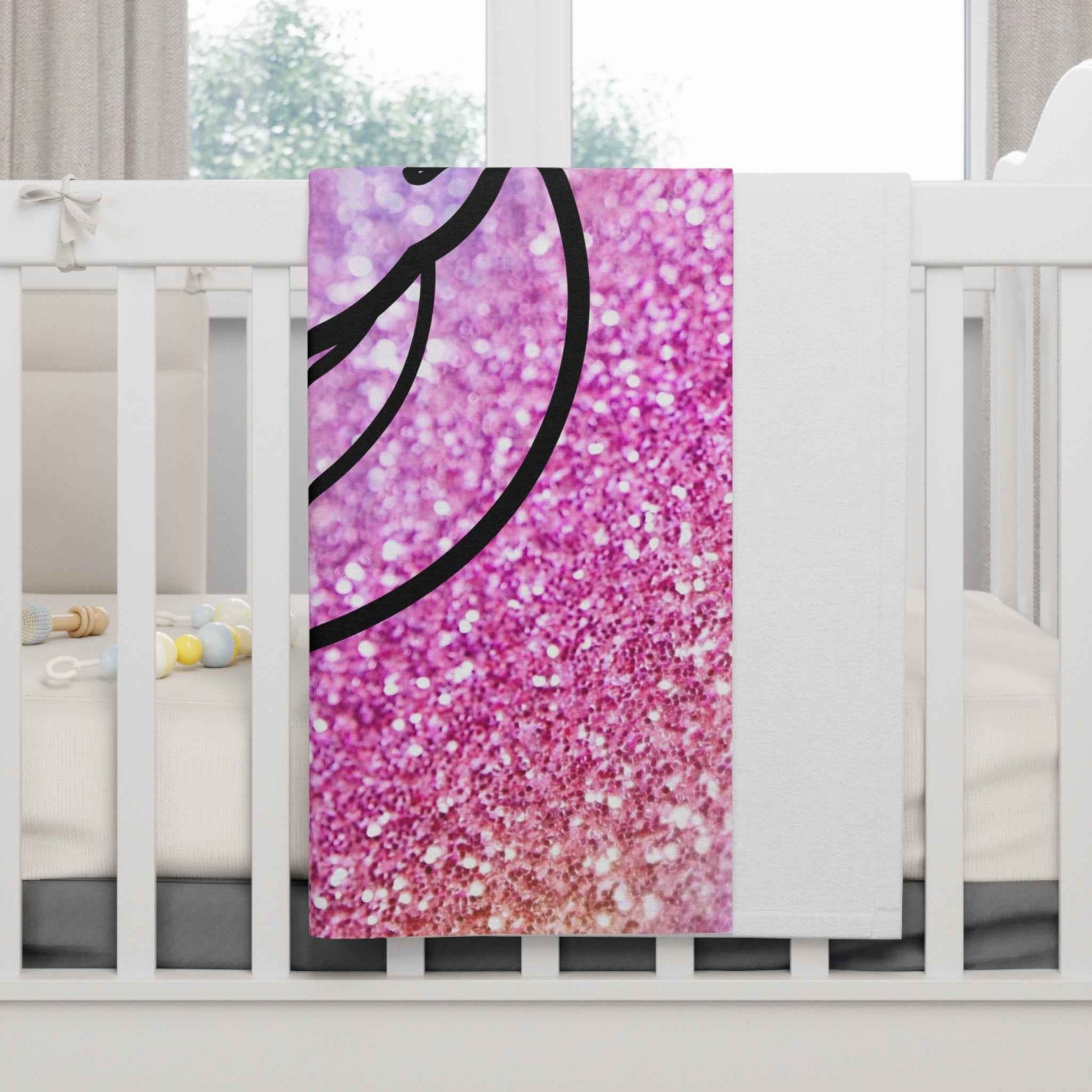Magical Unicorn Fleece Baby Blanket  pink- Soft Glitter Design for Cozy Moments - Hello Kittyy Blanket Store