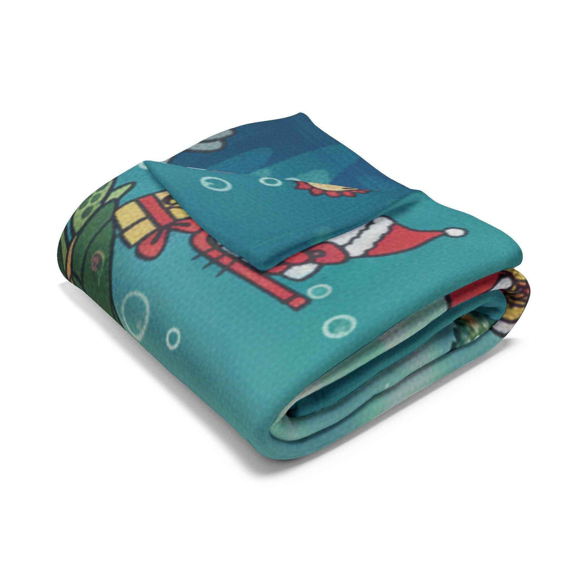 Hello Kitty Arctic Fleece Blanket — Undersea Christmas Celebration