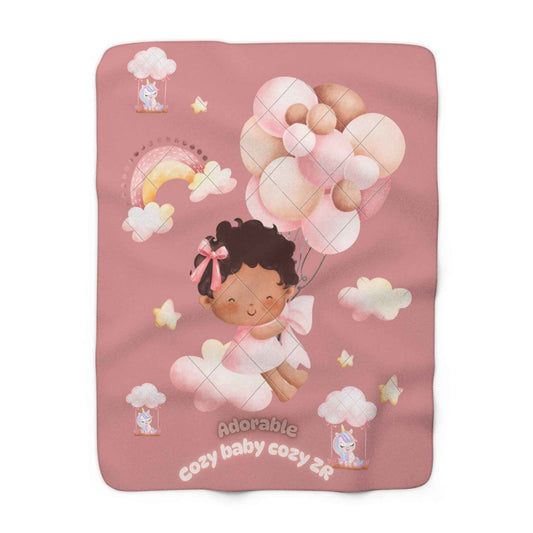 Sherpa Fleece Blanket - Adorable Baby Unicorn Pink Design - Hello Kittyy Blanket Store
