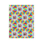 Microfiber Blanket - Hello Kitty Rainbow Design for Teens - Hello Kittyy Blanket Store