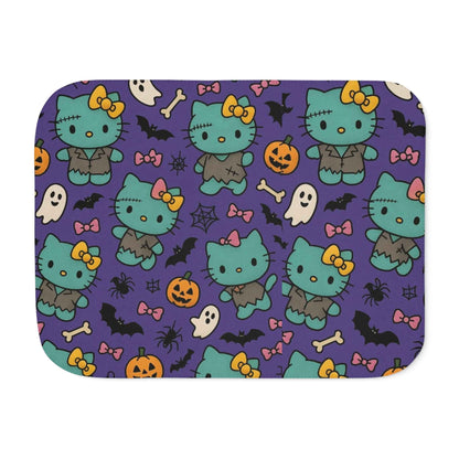 Sherpa Blanket, Frankenstein Halloween blanket purple