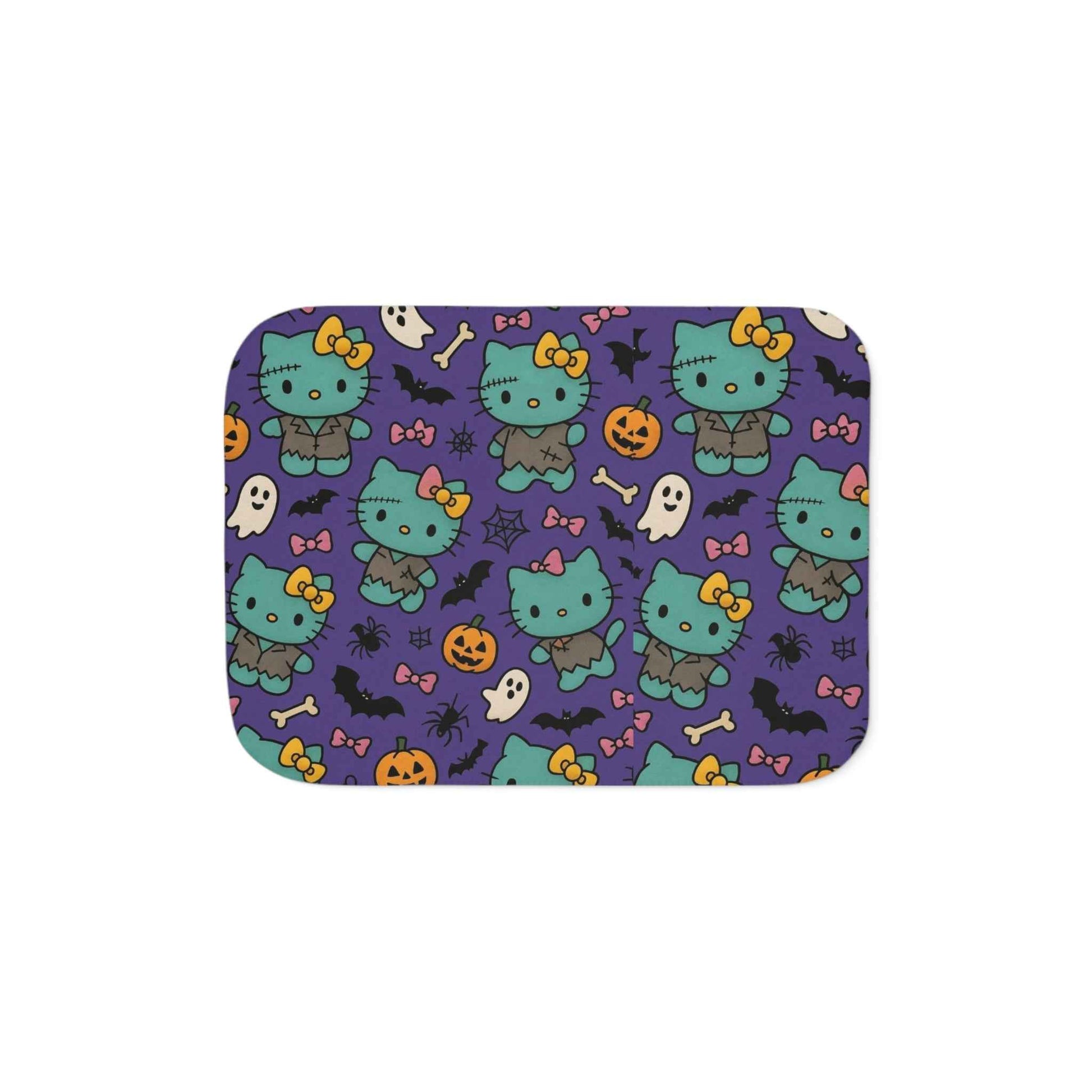 Sherpa Blanket, Frankenstein Halloween blanket purple