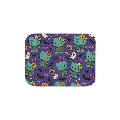 Sherpa Blanket, Frankenstein Halloween blanket purple