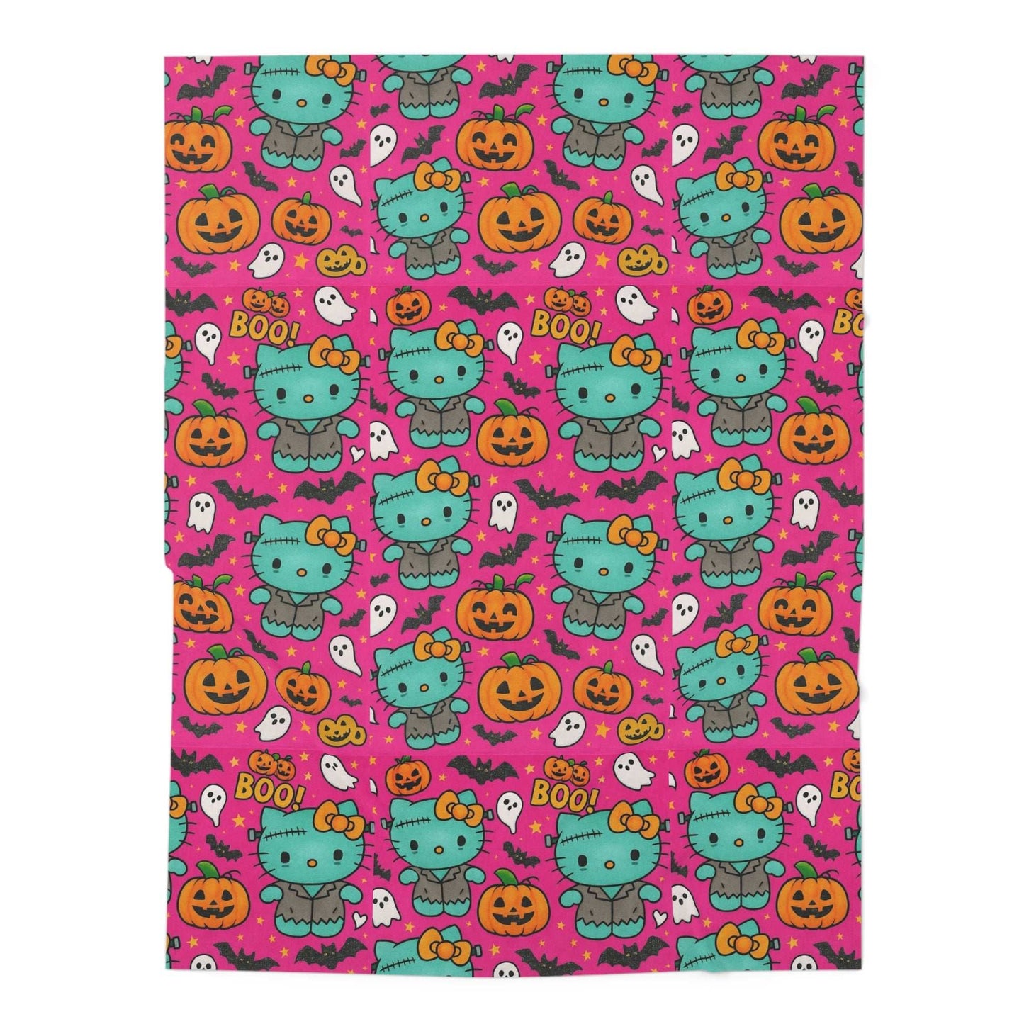Halloween Baby Swaddle Blanket, Cute Ghost and Pumpkin Design pink frankenstein, Soft Infant Swaddle, Perfect for Baby Showers, Newborn Gifts, Halloween Decor