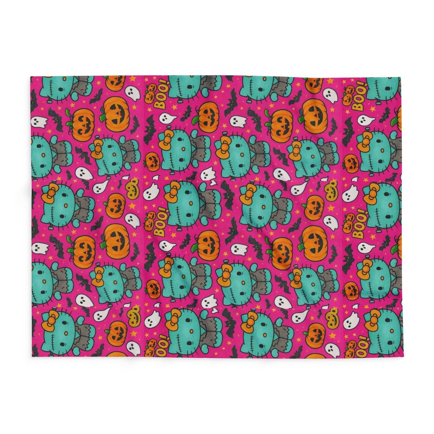 Arctic Blanket - Frankenstein Hello Kitty Halloween Pink