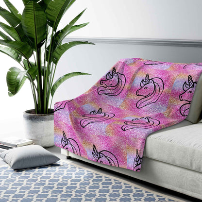 Unicorn Sherpa Blanket - Hello Kittyy Blanket Store