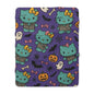 Sherpa Fleece Blanket - Frankenstein Hello Kitty blanket for spooky Home Decor