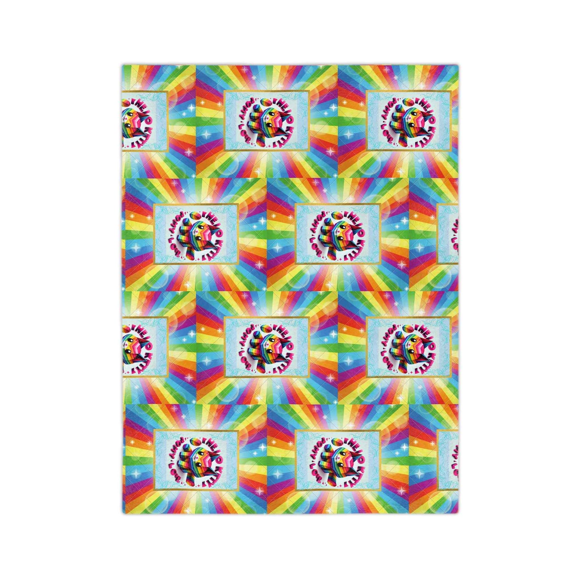 Microfiber Blanket - Hello Kitty Rainbow Design for Teens - Hello Kittyy Blanket Store