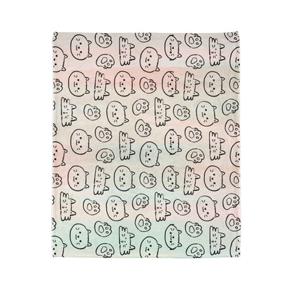Cozy Cat Themed and Hello Kitty Blanket Soft Polyester Blanket - Perfect for Cat Lovers and Cozy Nights