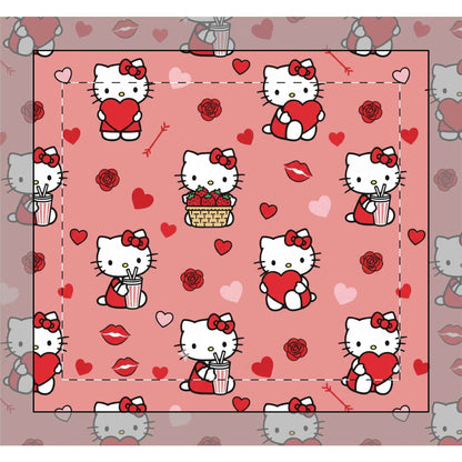 Hello Kitty Valentine Minky Baby Lovey Blanket