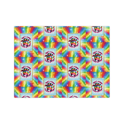 Microfiber Blanket - Hello Kitty Rainbow Design for Teens - Hello Kittyy Blanket Store