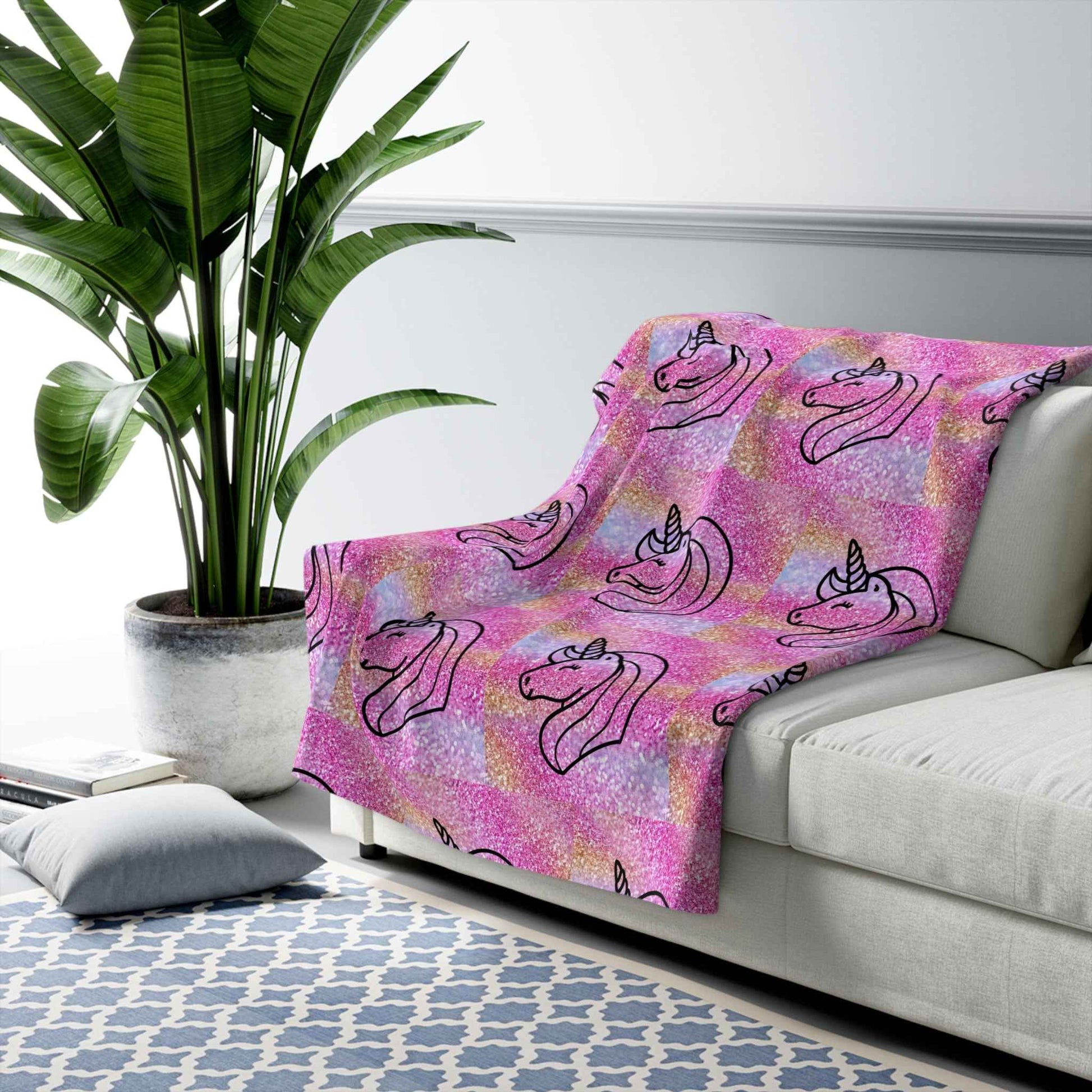 Unicorn Sherpa Blanket - Hello Kittyy Blanket Store