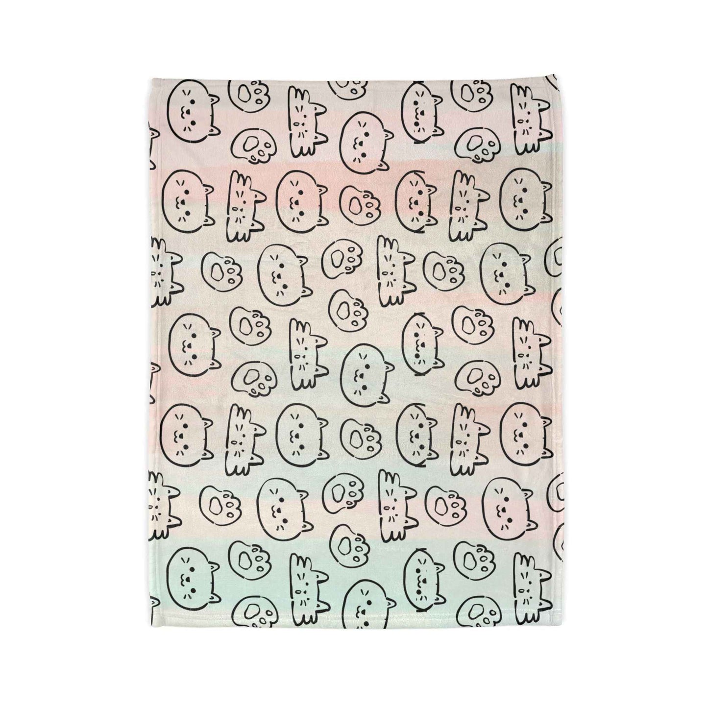 Cozy Cat Themed and Hello Kitty Blanket Soft Polyester Blanket - Perfect for Cat Lovers and Cozy Nights