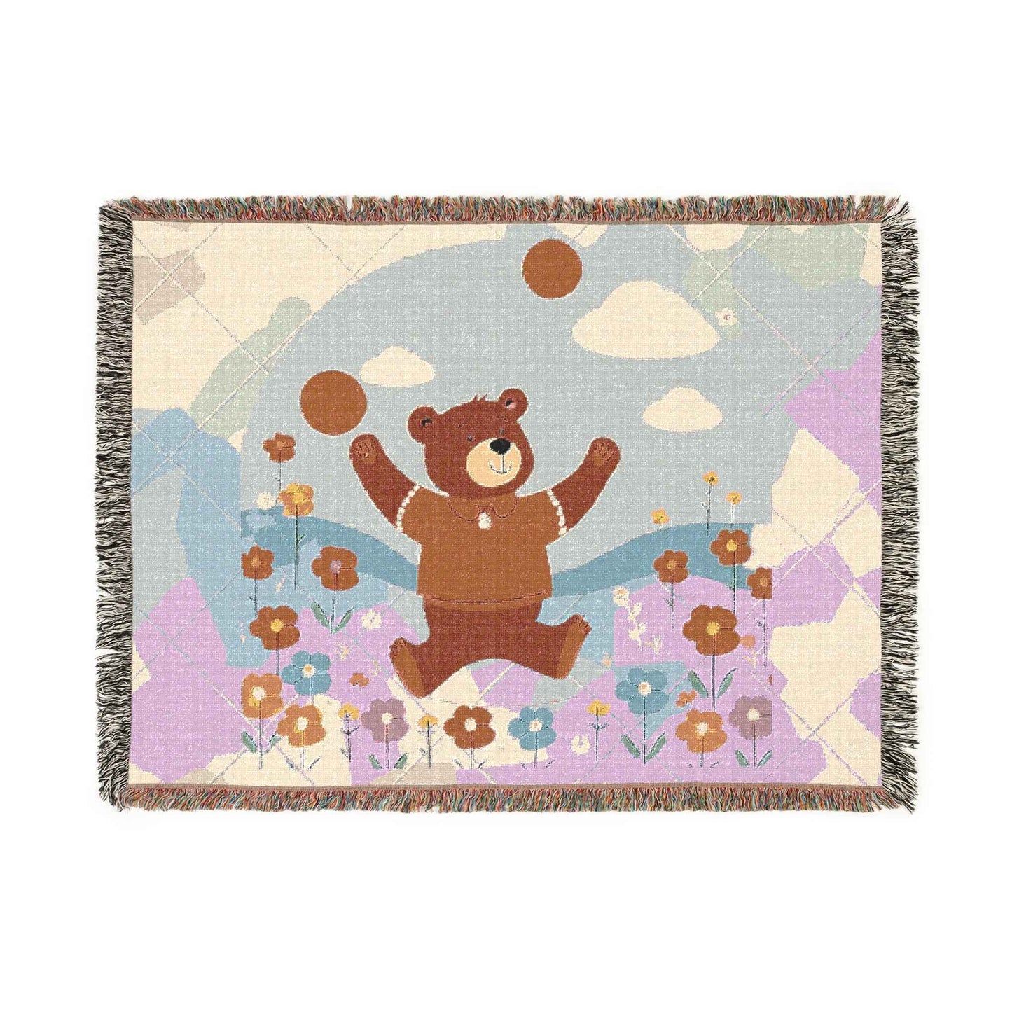 Woven Blanket - Winnie the Pooh Vibrant Colors - Hello Kittyy Blanket Store