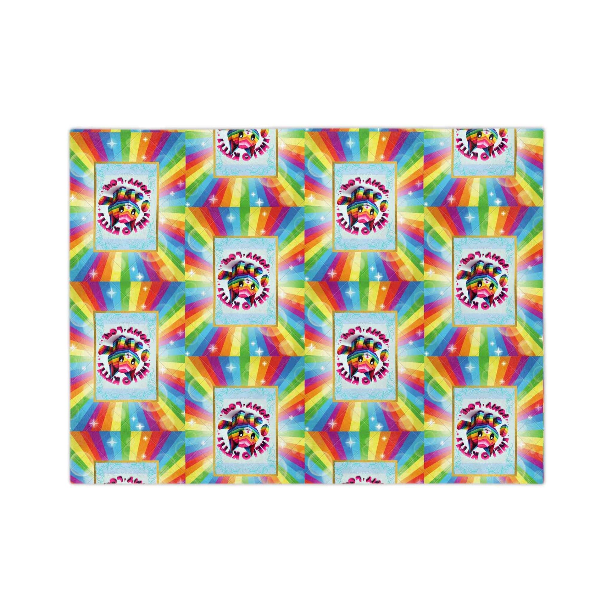 Microfiber Blanket - Hello Kitty Rainbow Design for Teens - Hello Kittyy Blanket Store